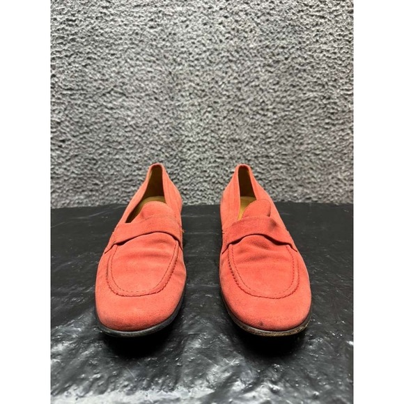 Jean-Michel Cazabat Suede Leather Slip-On Loafers Orange Mens Size 41.5‎ EU main image 11